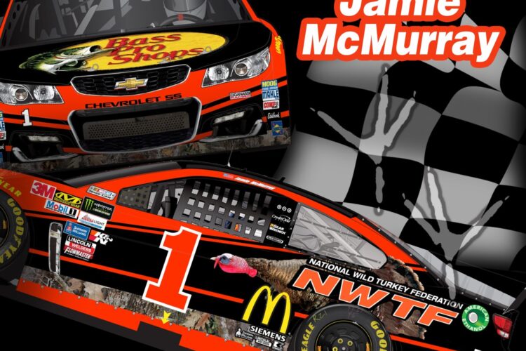 Paint Scheme Jamie McMurray car Bristol NASCAR race