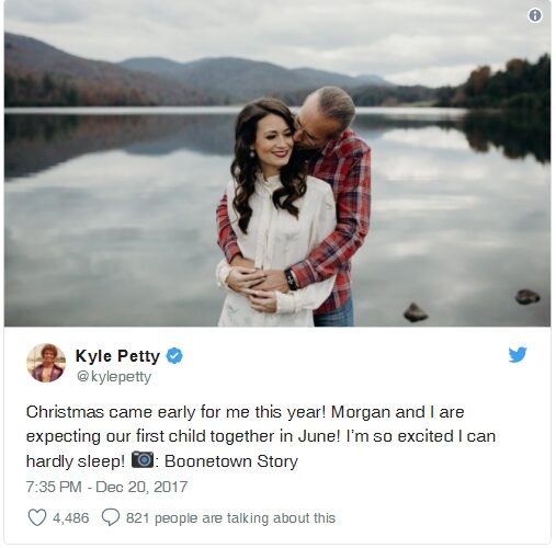 Kyle Petty to become father again