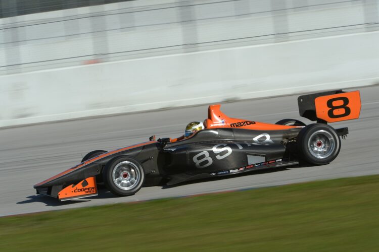 New Mazda-Powered Indy Lights Dallara IL-15 Shines During Initial Test in Florida