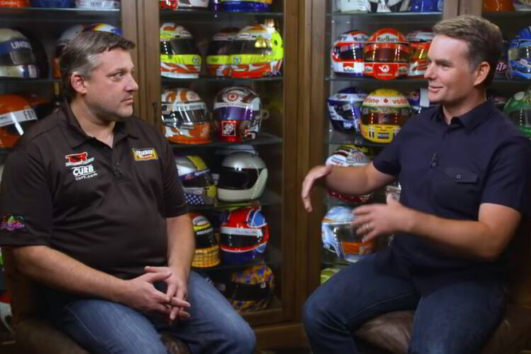 Video: Tony Stewart shows off his absurd car collection to Jeff Gordon