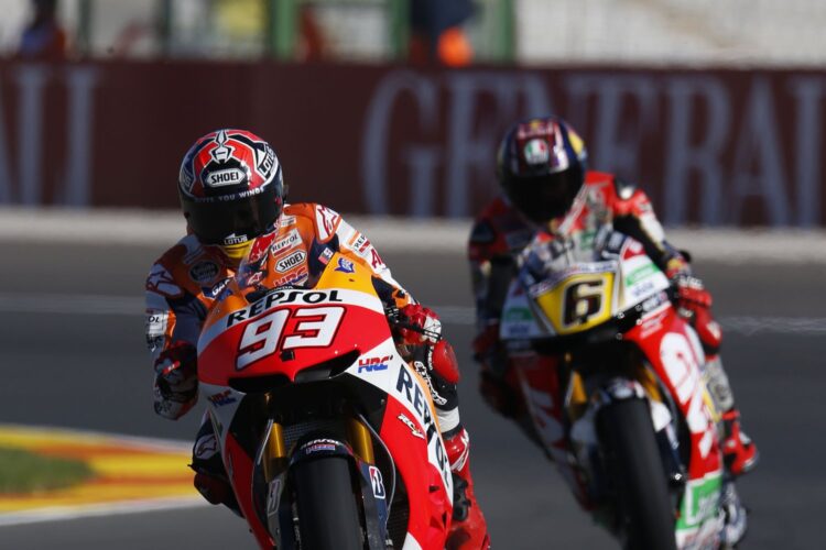 Repsol Honda duo on top after first day in Valencia