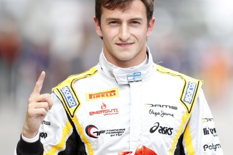 Maiden pole position for Stephane Richelmi