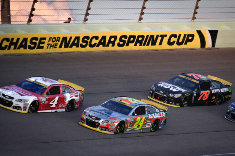 NASCAR drivers testing at Homestead