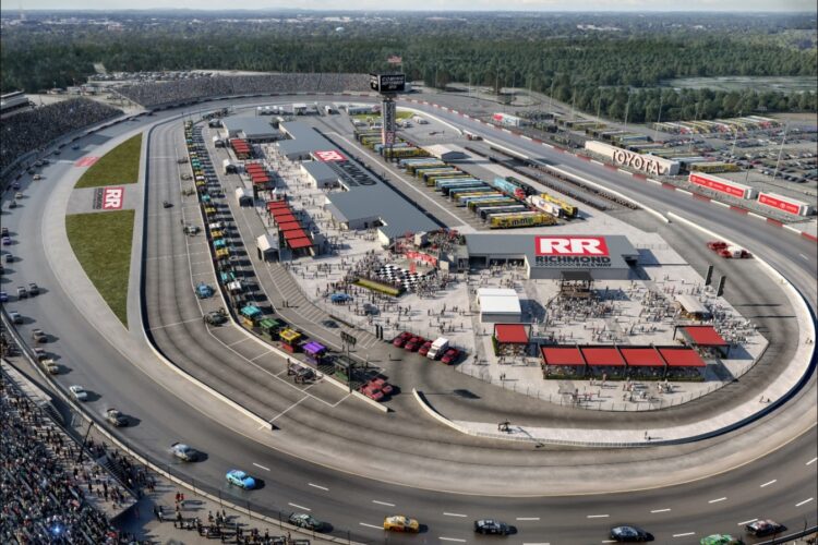 Richmond Raceway Reimagined construction milestone with new pedestrian tunnel installation