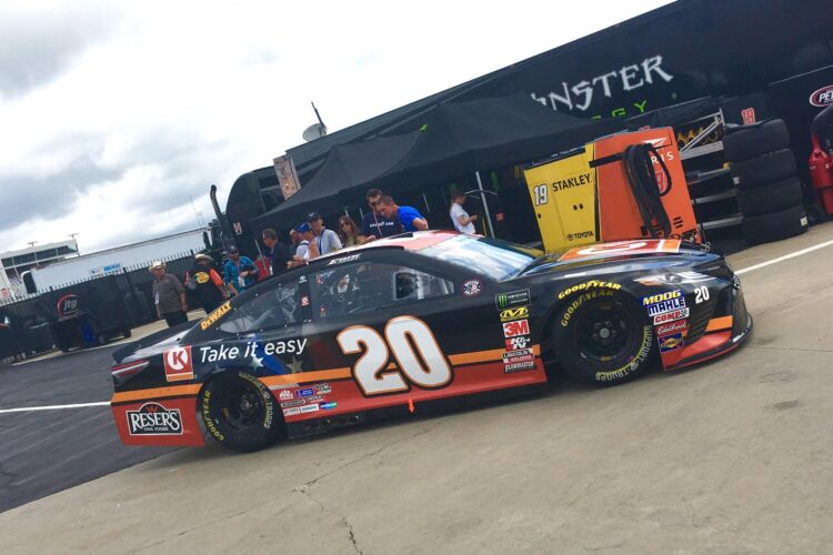 Erik Jones Leads Final Cup Series Practice at Charlotte