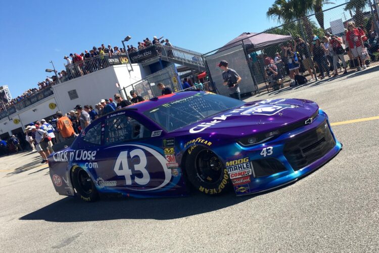 Darrell Wallace, Jr. Leads Happy Hour Practice At Daytona