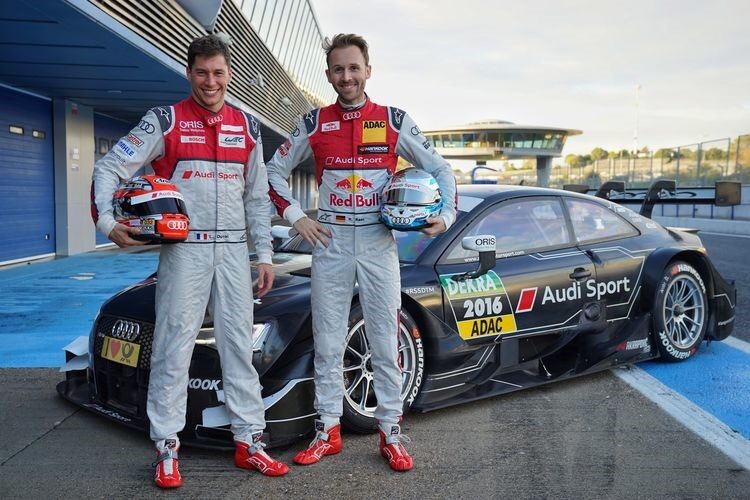 Duval and Rast in Audi RS 5 DTM in 2017