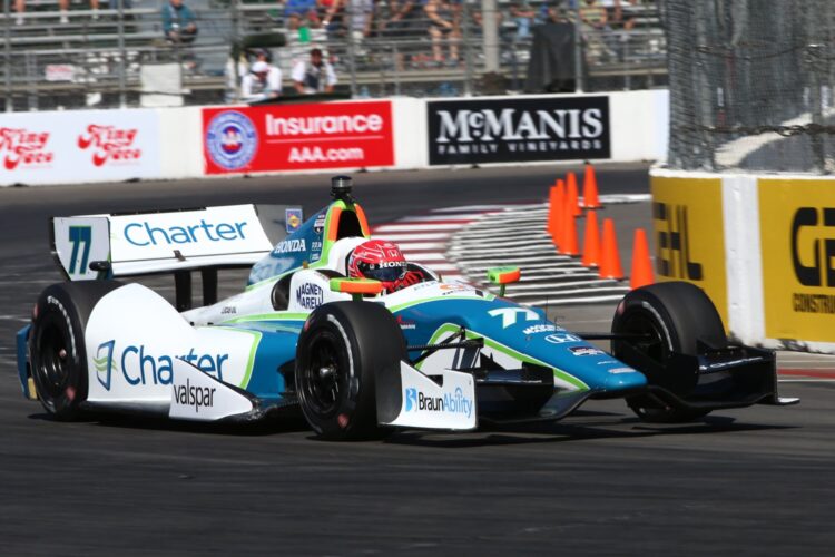 Frenchmen top 2nd IndyCar practice in Long Beach