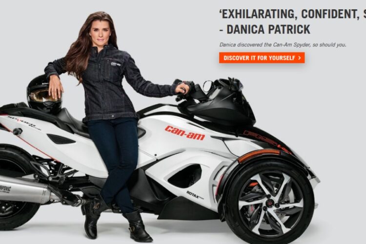 Danica Patrick Stars In Can-Am Spyder Motorcycle Spot, But Is Her Popularity Fading?