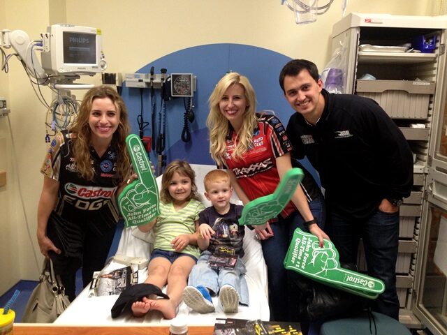 NHRA and INDYCAR drivers join, visit Children’s Hospital