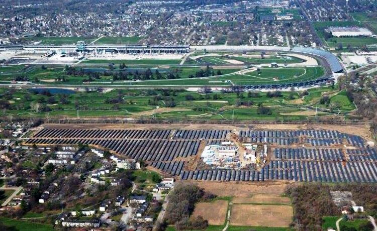 Indianapolis Motor Speedway Converts Empty Lot Into Solar Farm