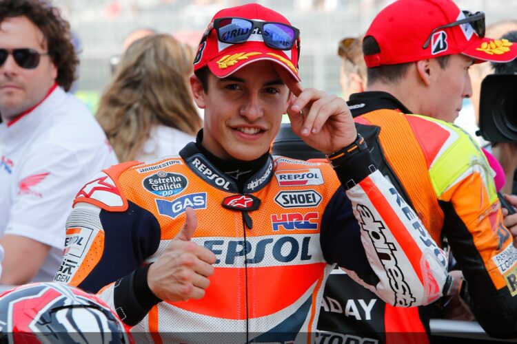 Pole position Marquez at Aragon in MotoGP