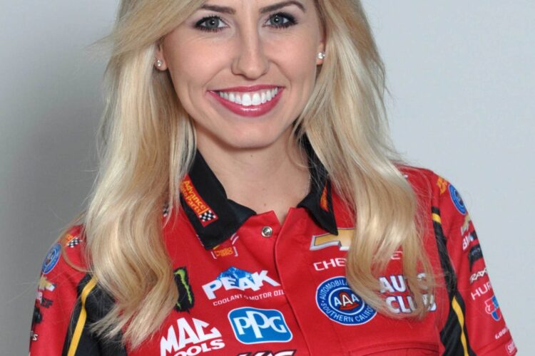 NHRA Star Courtney Force Named Honorary Pace Car Driver for Advance Auto Parts Clash