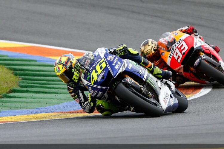 Marquez beats Rossi in season finale at Valencia