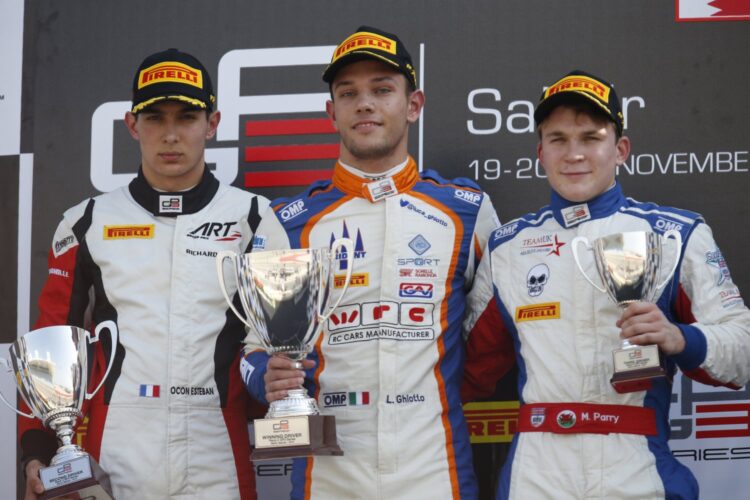 GP3: Ghiotto triumphant over Ocon in Sakhir Race 2