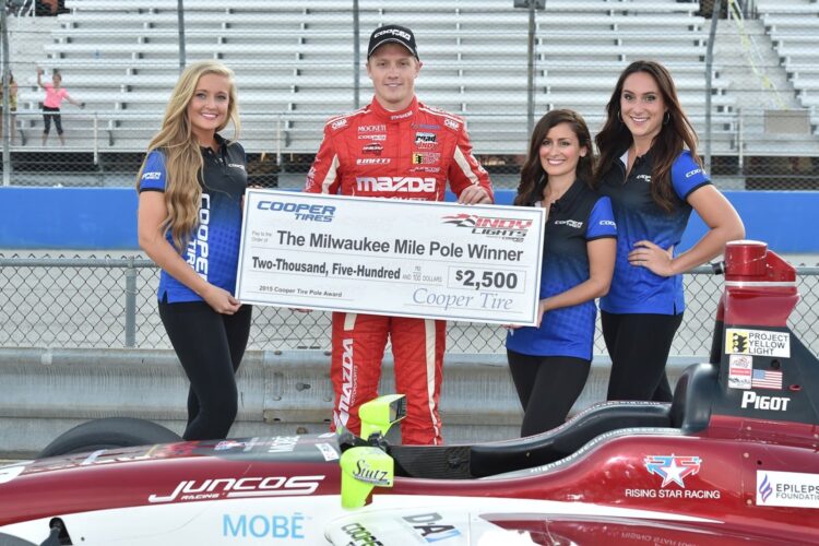 Pigot Nabs Milwaukee Pole with New Track Record