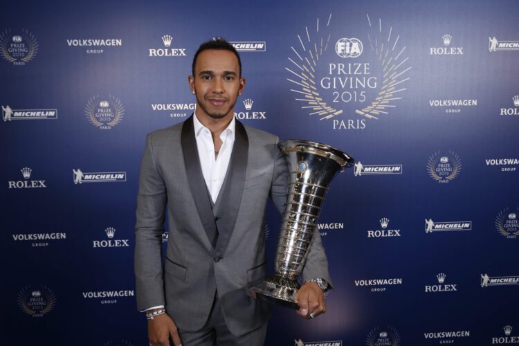 Motor sport champions of 2015 honored in Paris