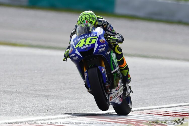 Day two at Sepang ends with Lorenzo on top