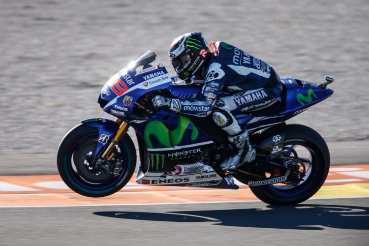 Lorenzo tops opening day for MotoGP finale