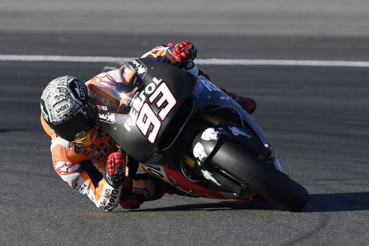 Marquez ends Valencia test on top