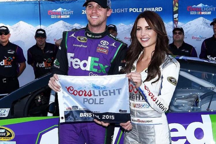 Denny Hamlin Leads JGR Sweep in Bristol Qualifying