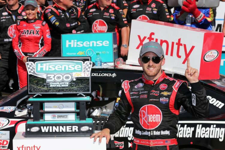 Austin Dillon Wins Charlotte Xfinity Race