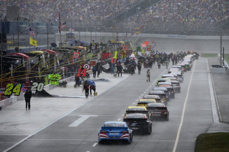 Rain doesn’t help Michigan International Speedway’s effort to rebuild race attendance