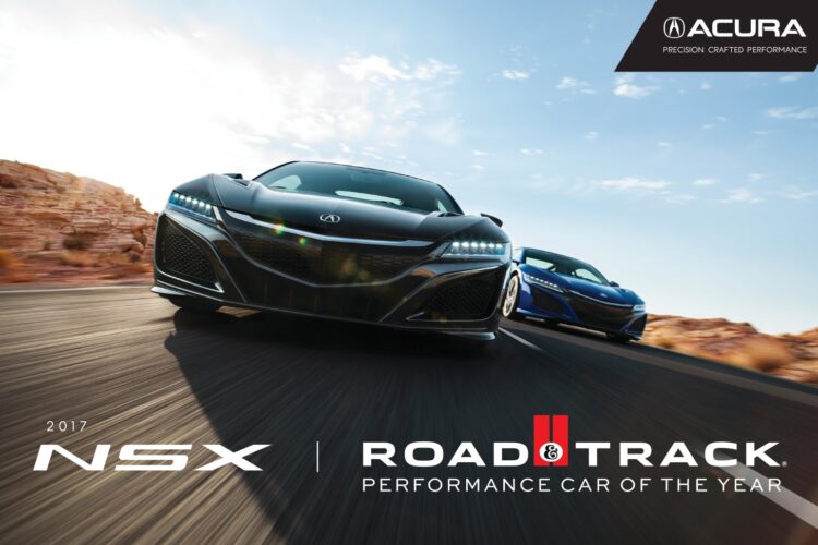 Acura NSX Named 2017 Performance Car Of The Year