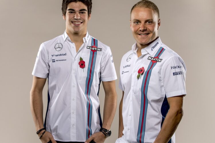 Williams confirms Bottas and Stroll