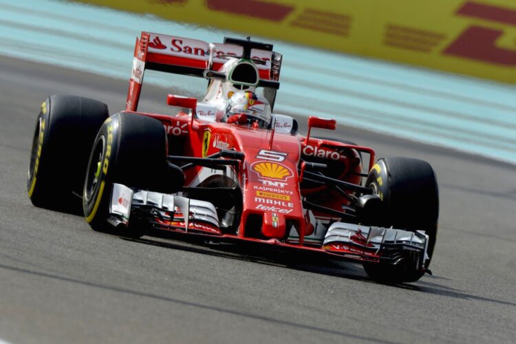 Vettel puts Ferrari on top in final Abu Dhabi practice
