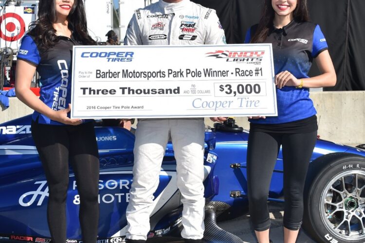 Barber: Ed Jones wins Indy Lights pole