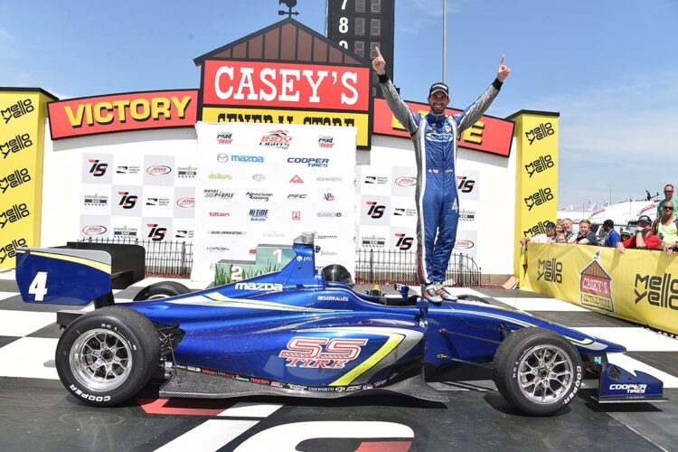 Serralles Takes the Win in Iowa Speedway Thriller