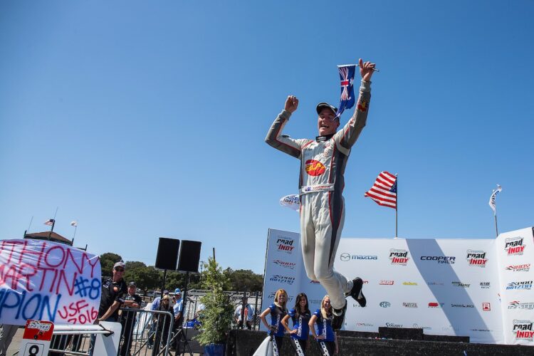 Franzoni wins race; Martin takes USF2000 crown