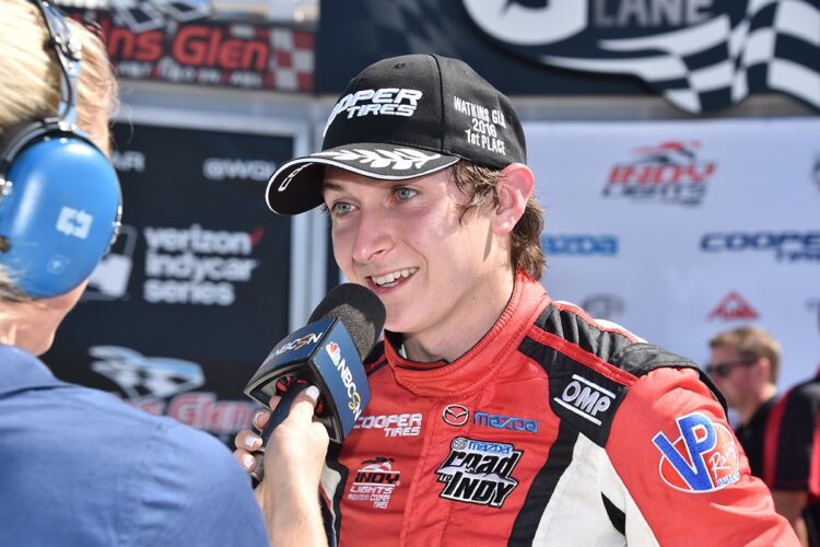 Veach wins Watkins Glen Indy Lights race