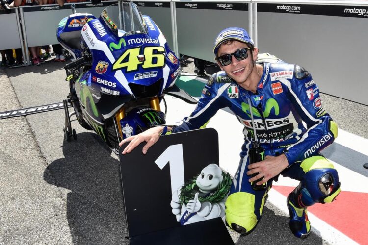 Rossi fights back with sensational pole