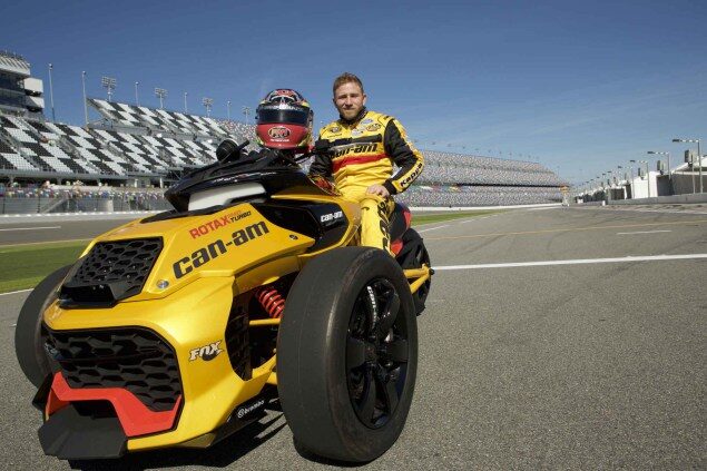 Exclusive race-inspired Can-Am Spyder F3 Turbo Concept at Daytona