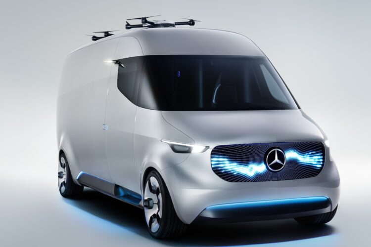 Mercedes robot-vans at CES