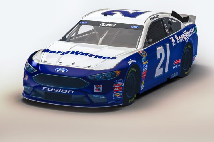 Wood Brothers No. 21 Ford Fusion to Carry BorgWarner Colors at Texas