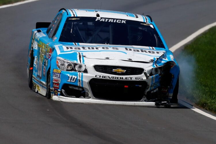 Tony Stewart, Danica Patrick Wreck At Pocono Raceway