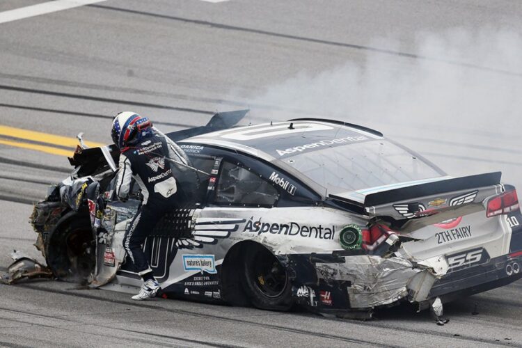 NASCAR will examine Talladega accidents; Dale Jr’s steering wheel