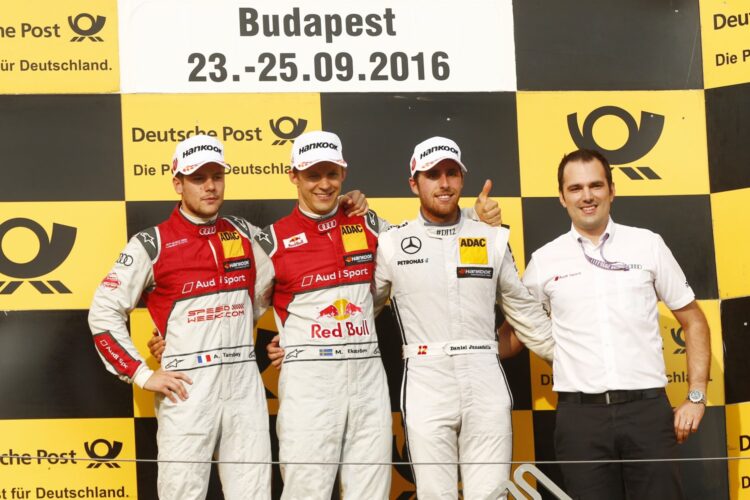 Ekstrom wins Sunday DTM race in Budapest (Update)