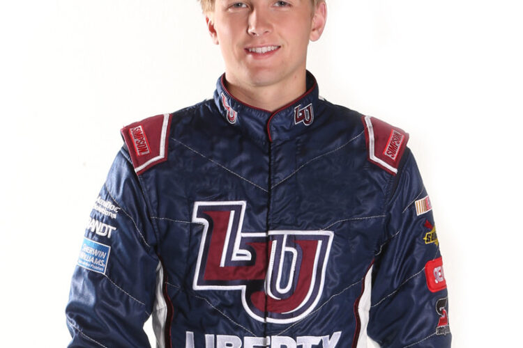 Liberty University sponsoring Byron for 12 races