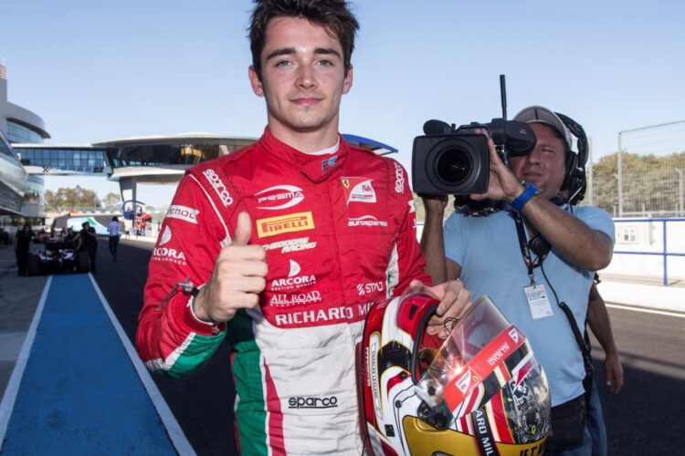 F2: Leclerc storms to Jerez pole