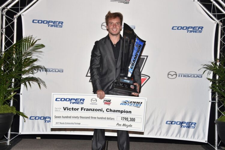 Victor Franzoni Returns to Juncos Racing for 2018 Indy Lights Championship