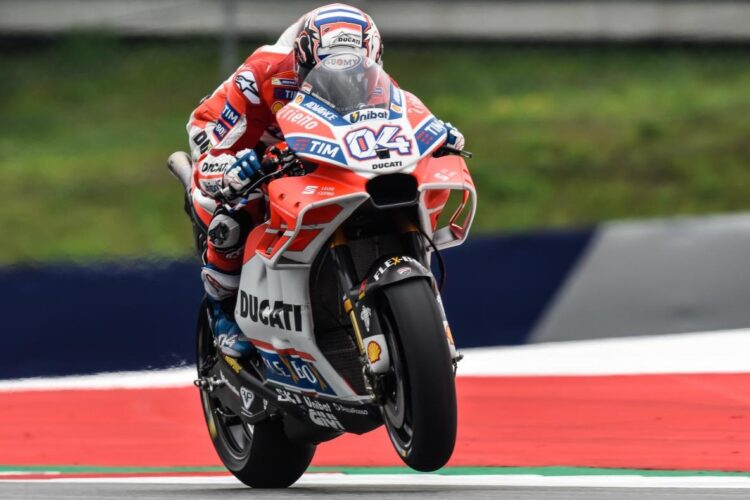 Dovizioso tops Friday MotoGP times in Austria