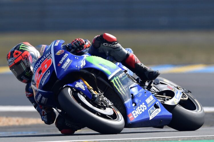 Vinales outduels Rossi at LeMans