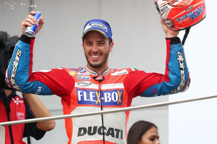 MotoGP: Dovizioso wins to take the fight to final race