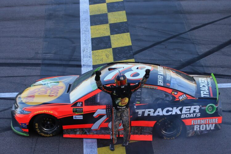 Truex Jr., FRR Dedicate Kansas Victory to Jim Watson