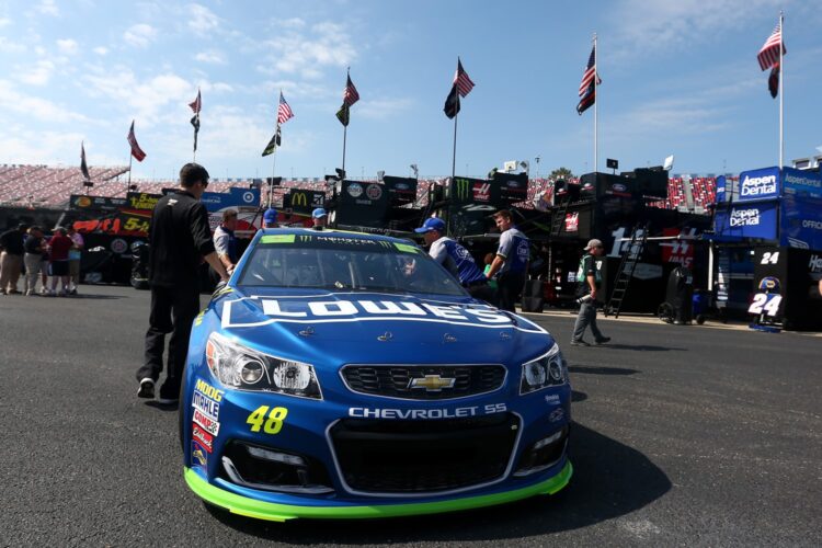 Johnson on spin in Talladega practice