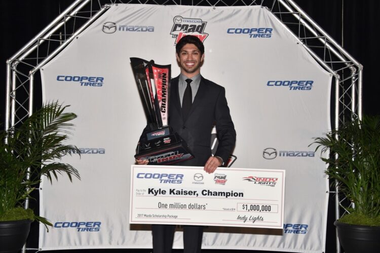 Indy Lights champion Kaiser gets part-time Juncos 2018 IndyCar seat (Update)